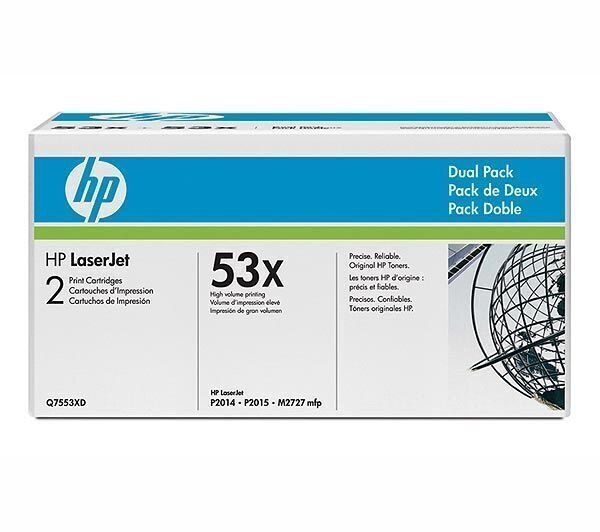 Toner HP Q7553X 53X Original Neuf Noir 7000 Pages Pour HP LaserJet M2727 mfp  HP   