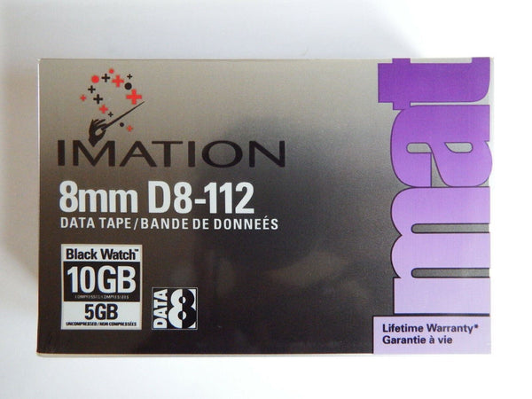 Lot de 6 Imation D8 D-huit Données Bande 8 mm/Cartouche 5/10GB 112 M D8-112  IMATION   