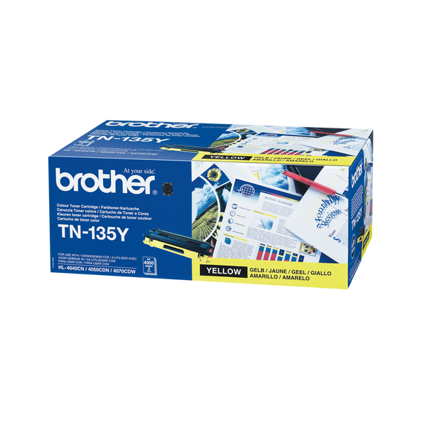 Toner Brother TN-135Y TN135Y Original Neuf Jaune 4000 Pages  Brother   