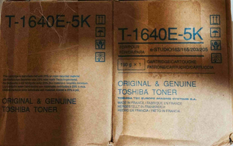 LOT DE 2 Toshiba 6AJ00000023 (T-1640 E 5K) Toner Noir  Toshiba   