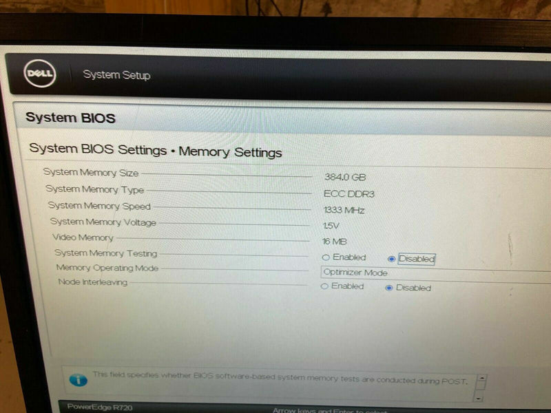 Serveur Dell PowerEdge R720 2X CPU INTEL XEON E5 2640 V2 2,00 GHz 384 GB RAM  Dell   