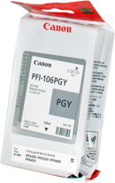 🖨️ Cartouche d'encre CANON PFI-106PGY Original Neuf Gris Date: 08/2017 🖨️ Canon