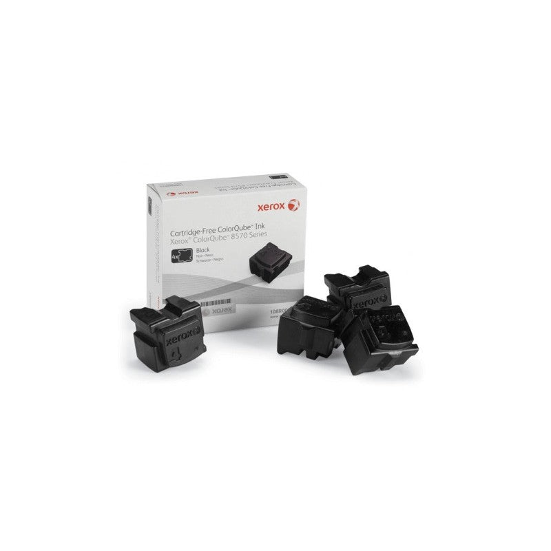 🎨 Boîte de 4 Bâtonnets Encre Solide Noire Xerox ColorQube 8570/8580 (Boîte ouverte) 🔋 Xerox