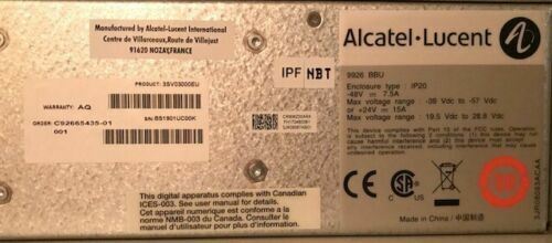 Alcatel-Lucent 9926 BBU BASE BAND UNIT IP20 3JR08093ACAA Informatique, réseaux:Autres ALCATEL-LUCENT   
